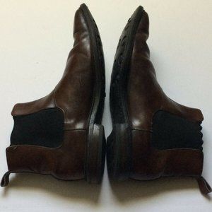 Brown Dainite Leather Ankle Boots Men Size 12
